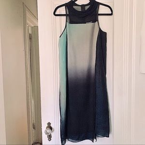 HELMUT LANG | Mercury Ombré Organza Silk Dress